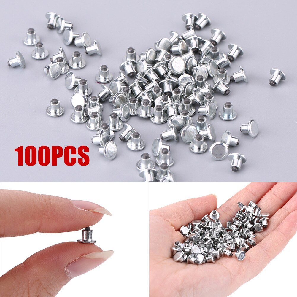 100 st 6.5mm/0.26 spikar bil hjul däck dubbar snö vinter anti-halk skruv dubb trim för auto suv atv lastbil motorcykel universal