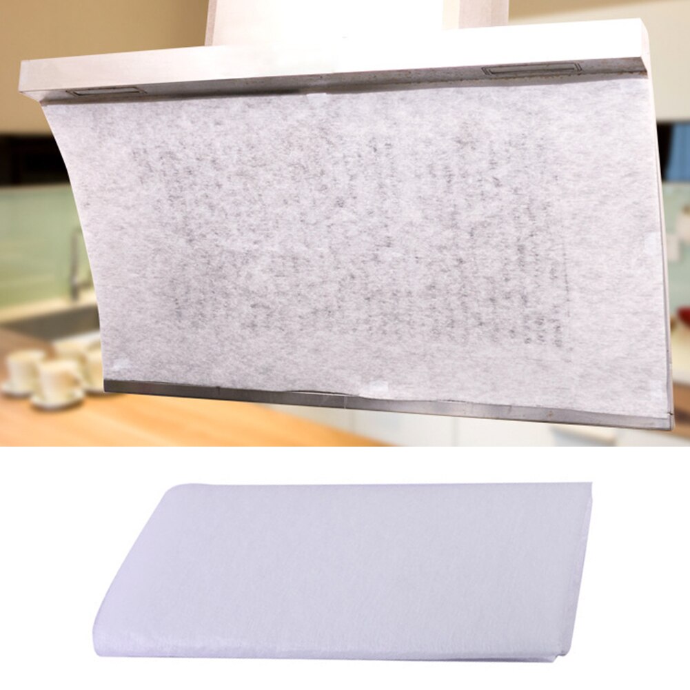 Papier absorbant l'huile, 2 pièces, autocollant anti-fumée, outil de nettoyage, filtre de hotte de cuisinière, installation facile, tissus Non tissés ignifuges