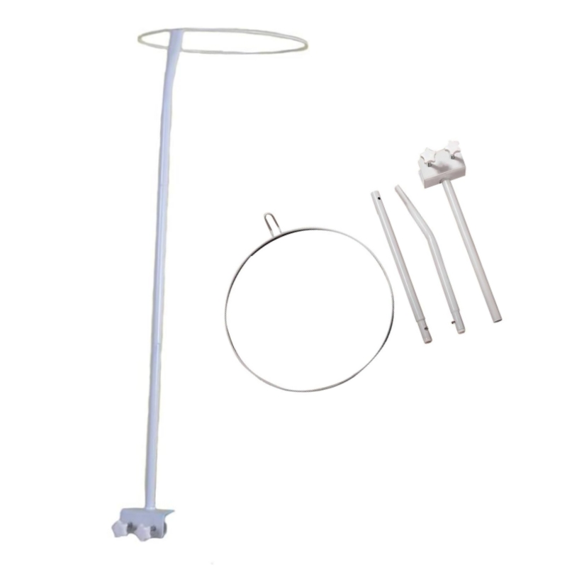 Crib Canopy Holder Mosquito Net Stand Holder Set Metal Adjustable Clip-On Stand Bracket for Rack Mosquito Net Accessories: Default Title