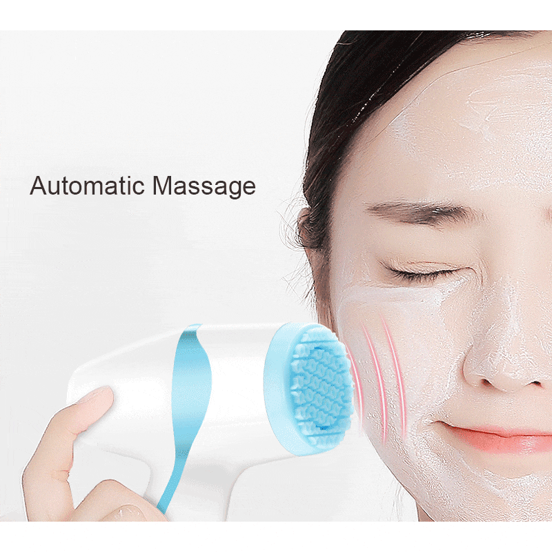 Electric Facial Cleansing Brush Ultrasonic Face Deep Cleanser Skin Pore Cleaner Face Massage Scrubber Lifting Visage