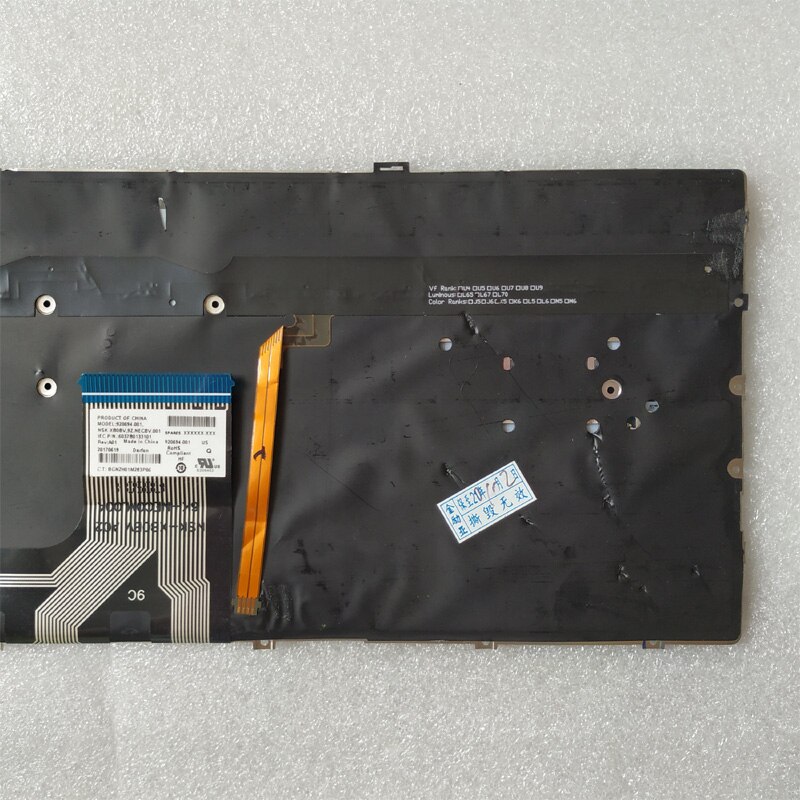 ! 1PC 90% teclado portátil Stock para HP ENVY 13-AD AD102TX AD201TU 017TX TPN-I128