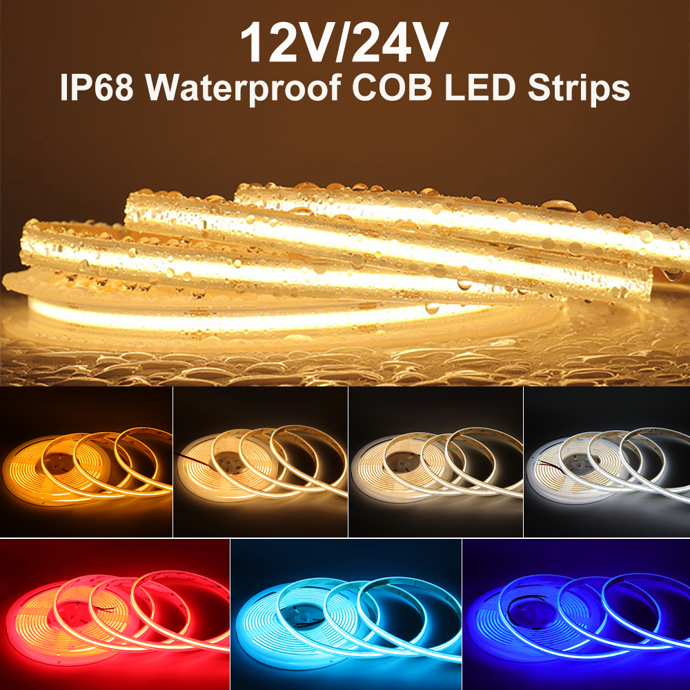 Ip68 wasserdichte LED streifen leuchten küche Kolben Band LED 1m 3m 5m schwimmbad LED streifen Schlecht flexibel Band lampe für Sauna