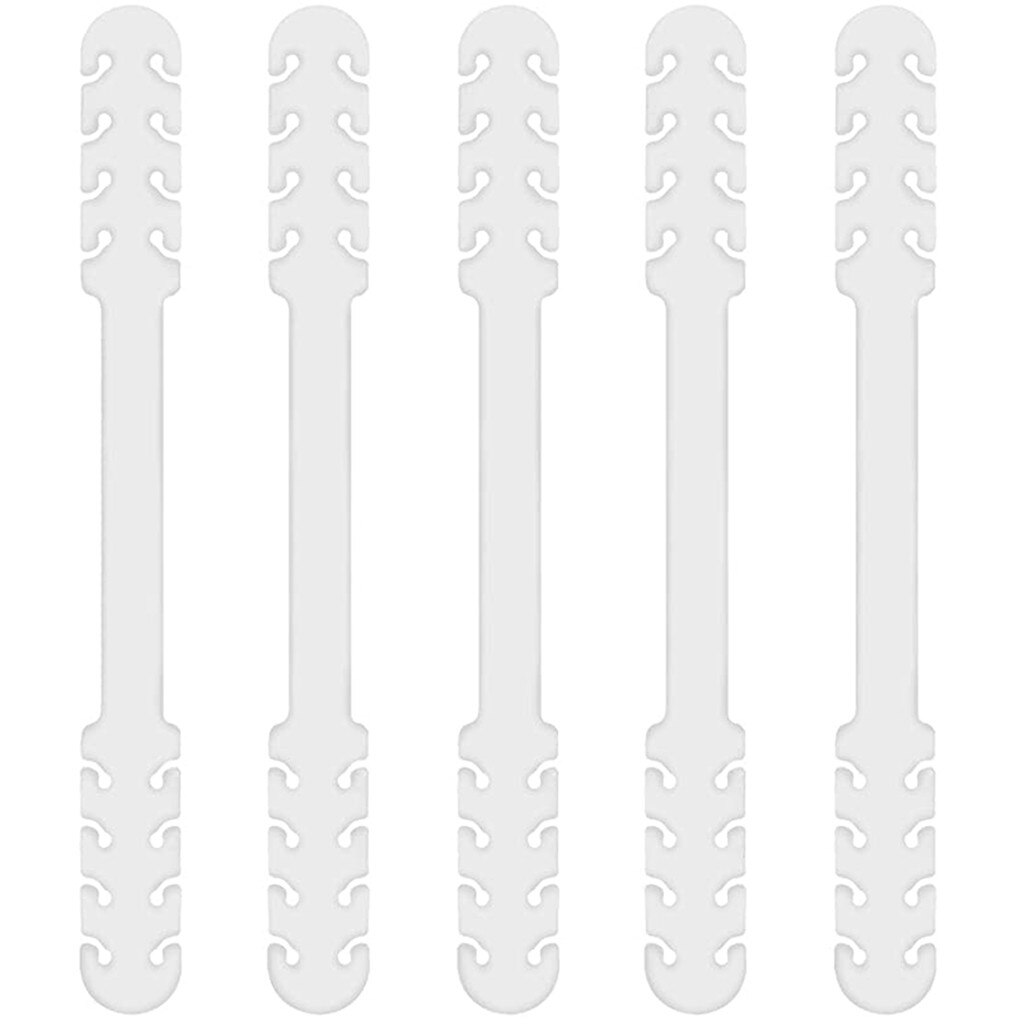 Salvaorejas de silicona antideslizantes ajustables para Mascarillas, gancho de extensión para tapabocas, 5 unidades, d7: F