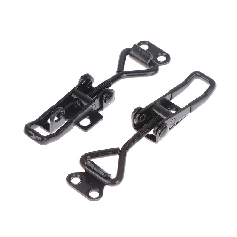 Elbow Clamp Black Quick Clamp Latch Clamp Box Cabinet Boxes Lever Handle Lock Hasp For Home Sliding Door Furniture Hardware