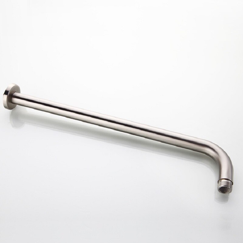 Nickel Gebürstet Edelstahl Runde Dusche Arm 1/2 &quot;Anschluss Dusche einstellen Rohr Zauberstab Montiert Arm