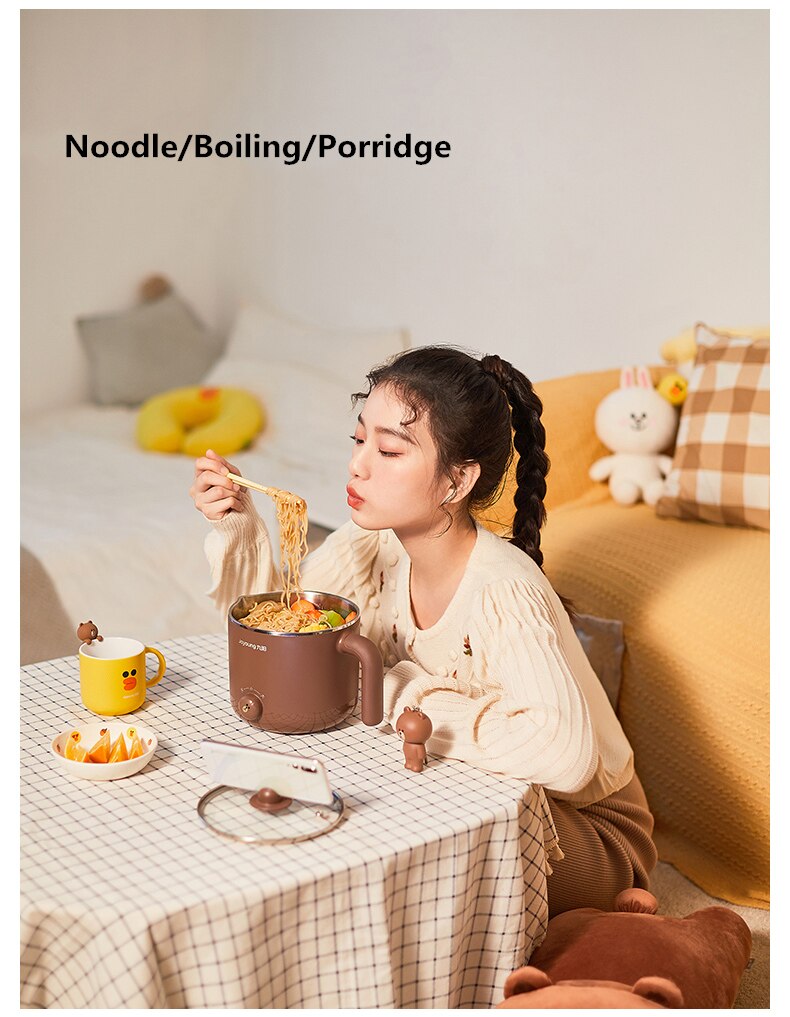 Electric pot Mini small power electric cooker Household noodle cooker