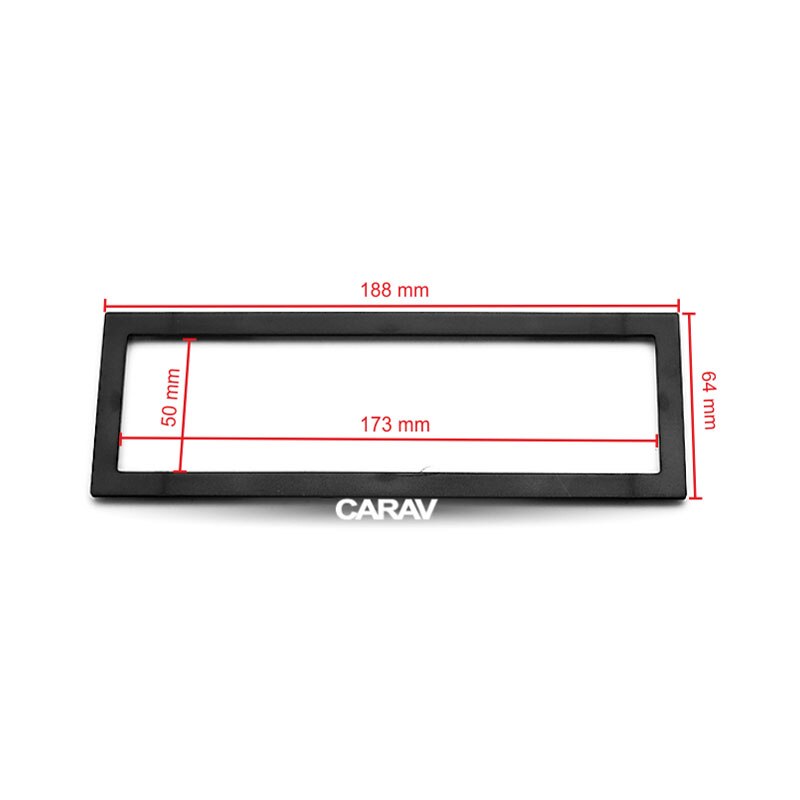 1 Din Radio Fascia voor Universele frame voor 1-DIN installatie DVD Stereo Panel Dash Mount CARAV 11- 439