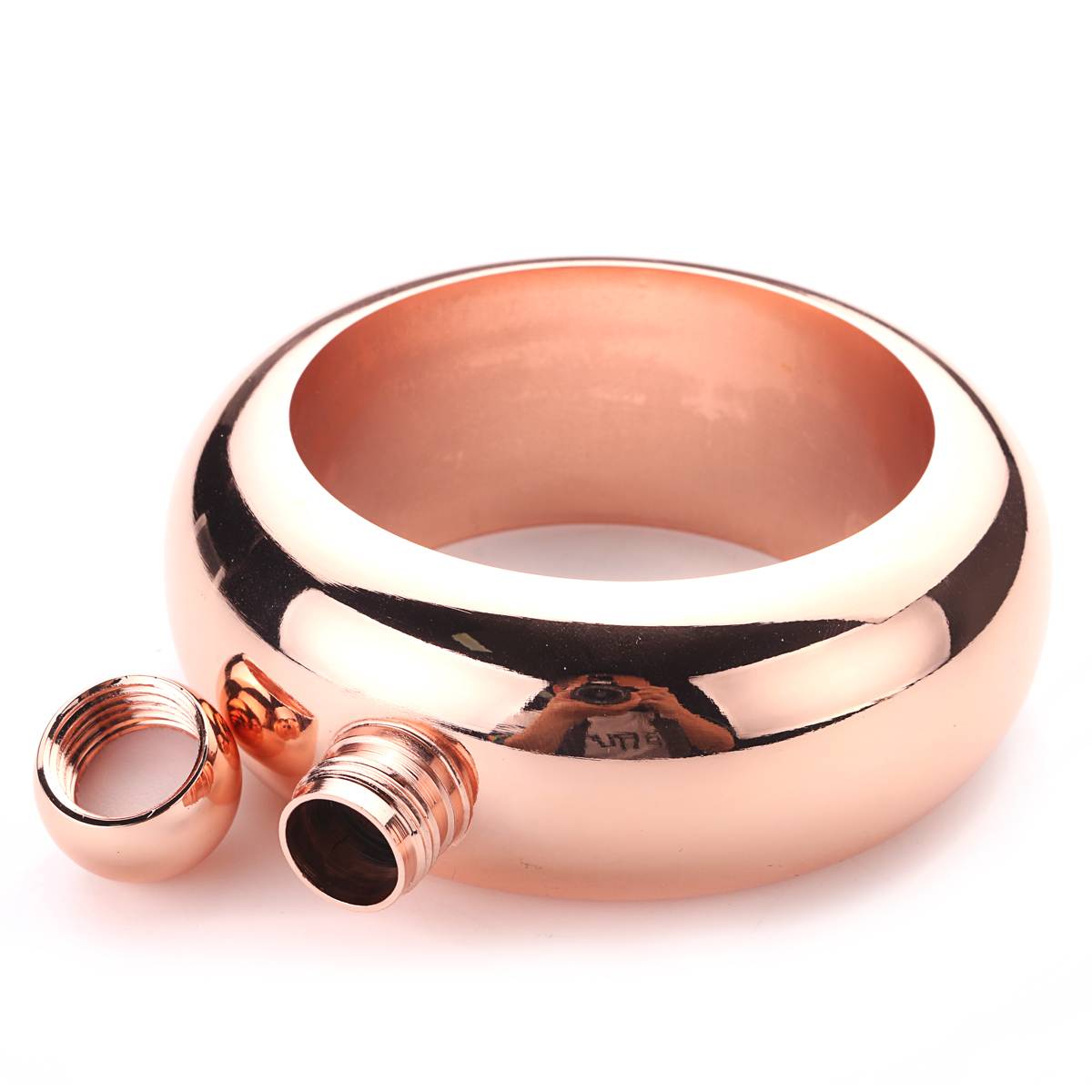 Bracelet en acier inoxydable Bracelet hanche flasque alcool whisky liqueur porte-Pot Drinkware bijoux: Deep blue