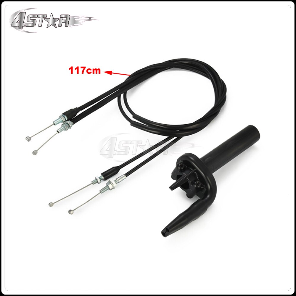 Motorbike Black FCR Throttle Tube With Pull Push Cables For KAWASAKI KX250F KX450F KLX450F SUZUKI RMZ250 RMZ450