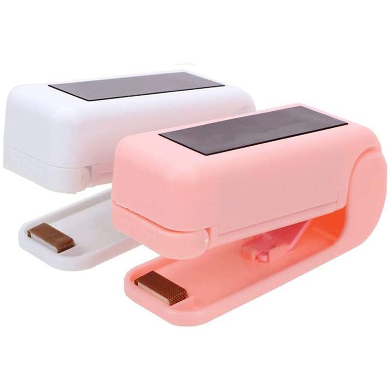 Warmte Zak Sealer, naadlasmachines Mini Warmte Sealer Machine Voor Voedsel Saver Storage Snack Verse Handheld (2 Pack): Default Title