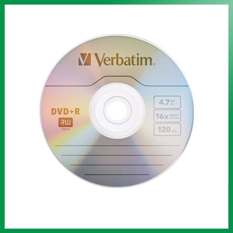 VERBATIM-paquete 43550 virgen DVD + R, 4,7 Gb, 16 20 Min, flexible, para grabación y grabación de música, soporte óptico, grabadora de respaldo, reproductor de vídeo, regrabable, audio, fotografía digital