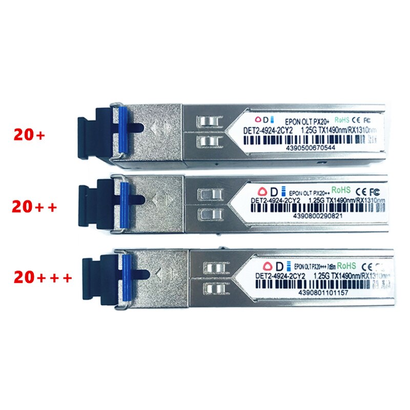 EPON-transceptor óptico OLT FTTH PX 20 + 20 ++ 20 +++, módulo de solución SFP para OLT1.25G 1490/1310nm 3-7dBm, Ethernet SC OLT