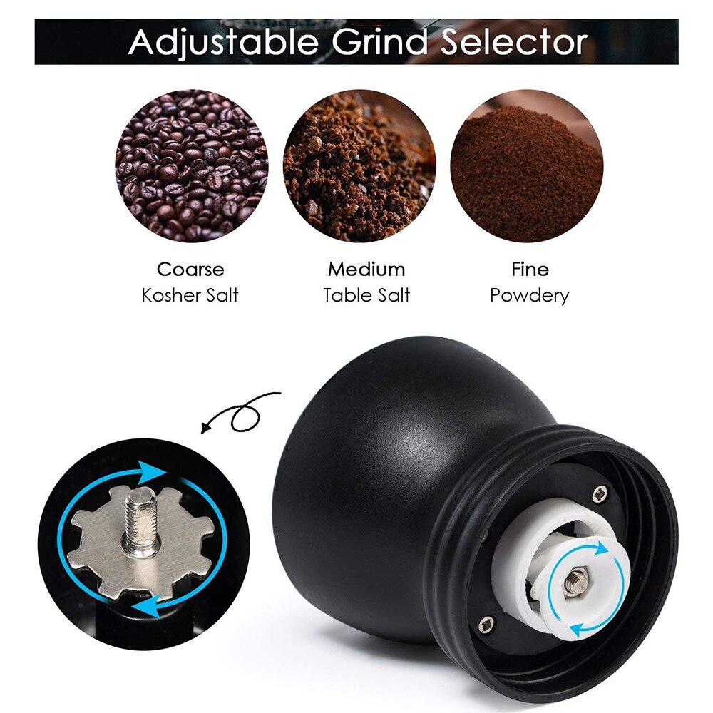 Washable Coffee Bean Grinder Manual Coffee Grinder Cafe Fortified Glass Portable Durable Spice Grinder Coffee Mill Grinder