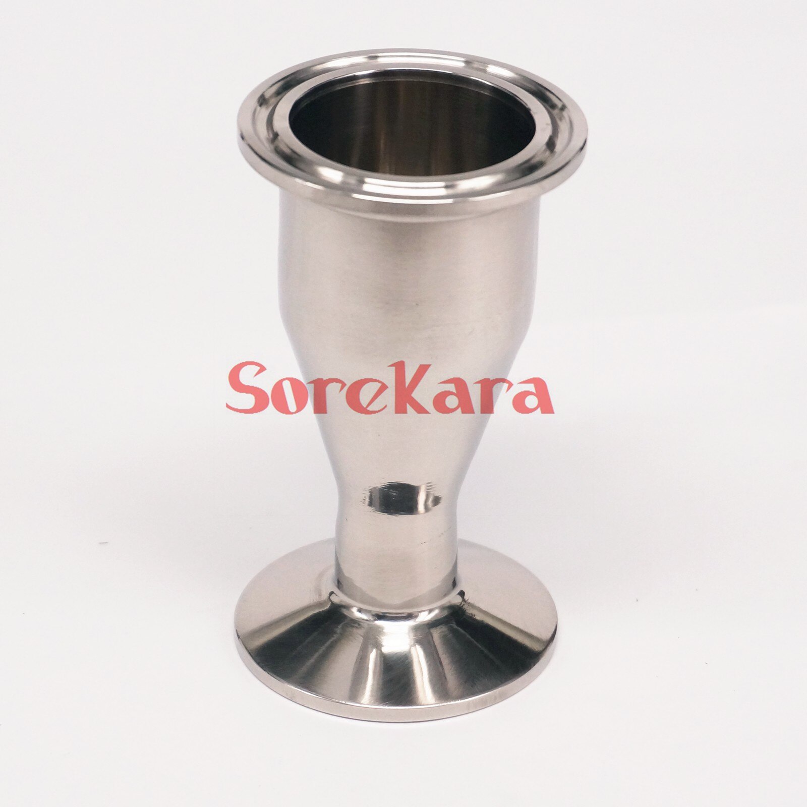 38mm to 19mm Pipe OD 1.5" Tri Clamp SUS304 Sanitary Reducer Fitting Homewbrew