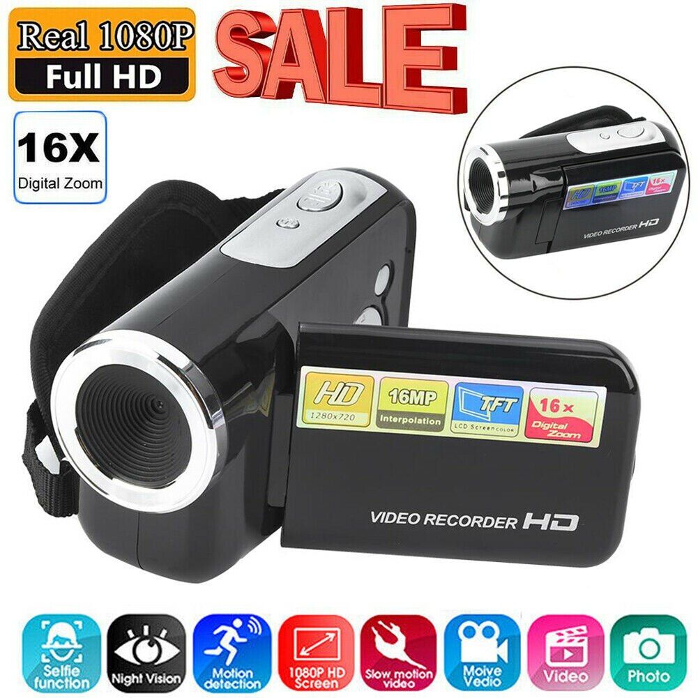 16MP 2inch TFT LCD HD 16X Digital Zoom Camcorder Video Camera Shooting Photography Video Camcorder Wedding DVR Record