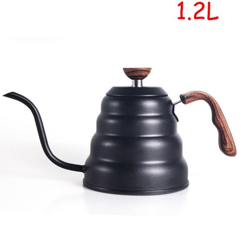 Koffie Waterkoker 1.2L 1L Rvs Giet Over Koffie Pot Ketel Drip Ketel Met Thermometer Geïsoleerde Handgreep Voor Home Offic: 11