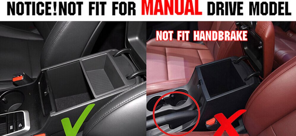 Compartimento de reposabrazos para coche, almacenamiento secundario, guante, soporte de teléfono, bandeja contenedor para Hyundai Tucson - AT LHD
