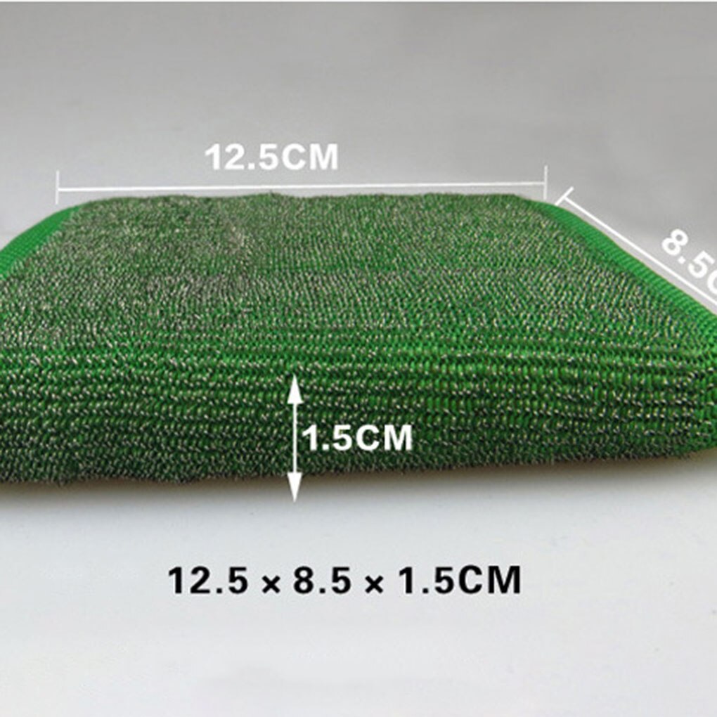 3 Stck Edelstahl Schwamm Rechteck Reiniger Wäscher Pads Topf Schüssel Schüssel Tuch Reinigung Werkzeug Farbe Zufällig