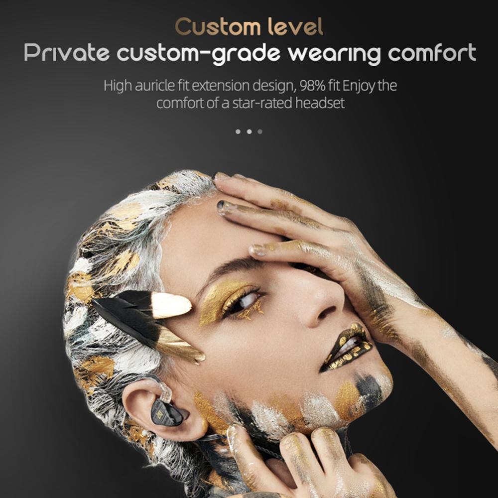 AUGLAMOUR T100 Afneembare Kabel In Ear Oortelefoon Hifi Running Sport Oortelefoon Drive Unit Headset Noise Cancelling Oordopjes
