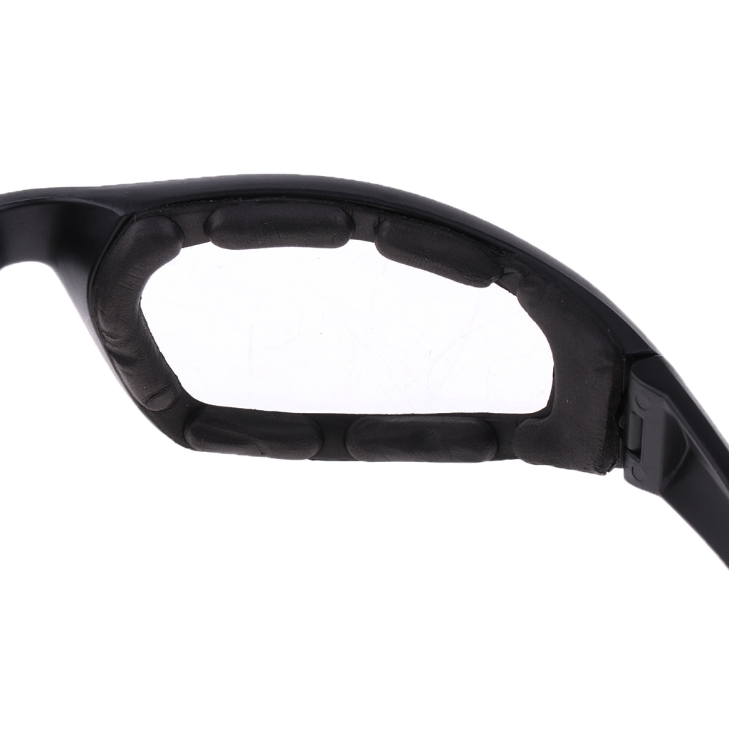 Gafas de sol a prueba de viento y polvo para motocicleta, lentes de protección, acolchadas, cómodas, transparentes, de PVC, con espejo, UV400