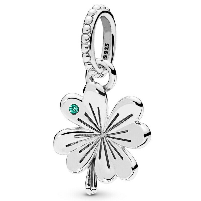 Spinning Tree Of Life Serene Lotus Clover Daisy Flower Pendant Beads 925 Sterling Silver Charm Fit Bracelet DIY Jewelry: 10