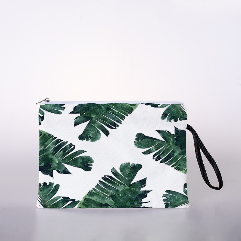 Groene Plant Print Cosmetische Tas Reizen Outdoor Meisje Dames Cosmetische Tas Toiletartikelen Opbergtas Dames Opslag Cosmetische Box: 10