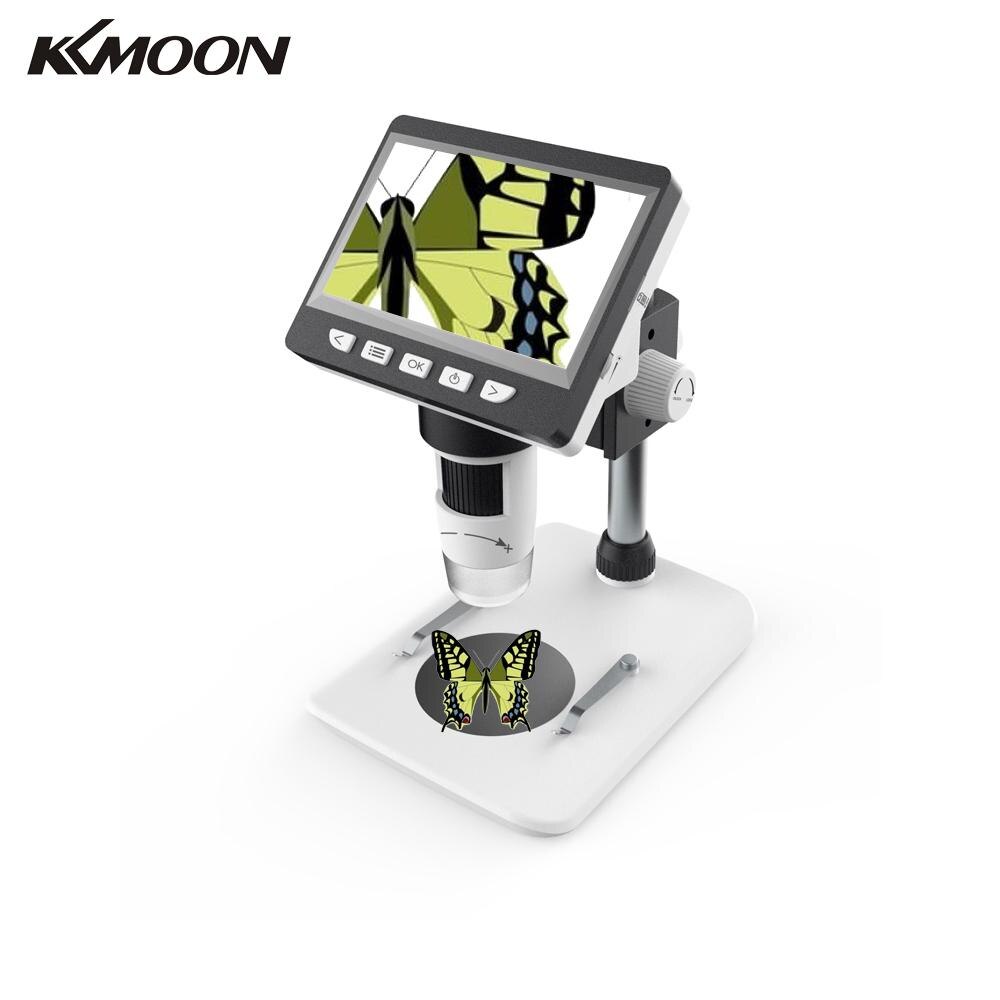 KKMOON Multifunktions Digital LCD Schreibtisch Mikroskop Dual Energie Versorgung Modus Tragbare HD Elektronische Biologische Mikroskop