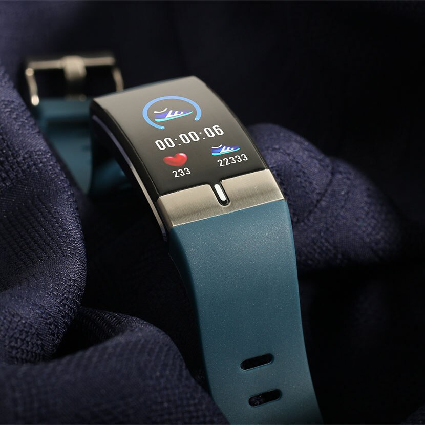 [SPO2 Monitor] E66 Thermometer ECG+PPG Heart Rate Blood Pressure O2 Monitor Smart Wristband Waterproof USB Charging Smart Watch