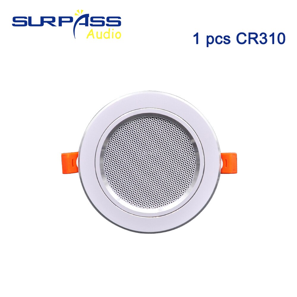 8Ohm 10W Bathroom Ceiling Speaker Background Music System Moisture-proof Aluminum Can In-ceiling Speaker Sound: 1PC ceiling speaker