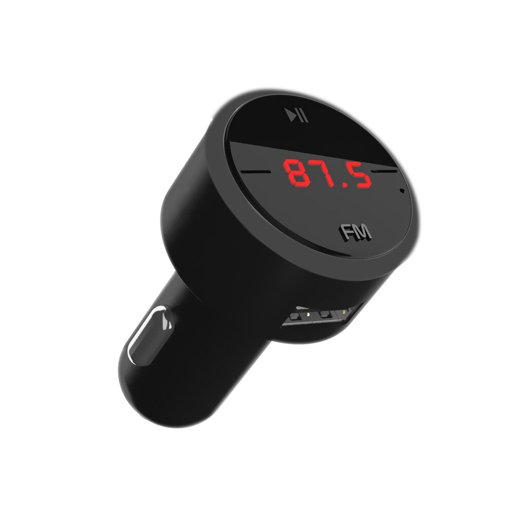 JINSERTA Bluetooth 5.0 FM Transmitter Handsfree Car Kit FM Radio MP3 Player U Disk USB Car Charger: Default Title