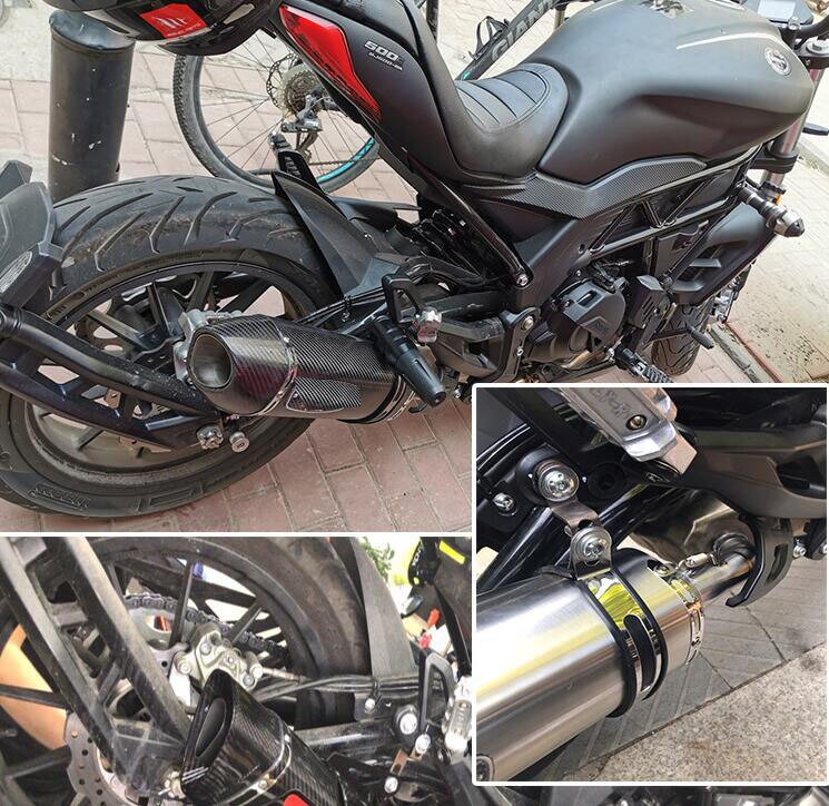 Tuyau d'échappement central pour moto Benelli Big Devil, 502C, Modification