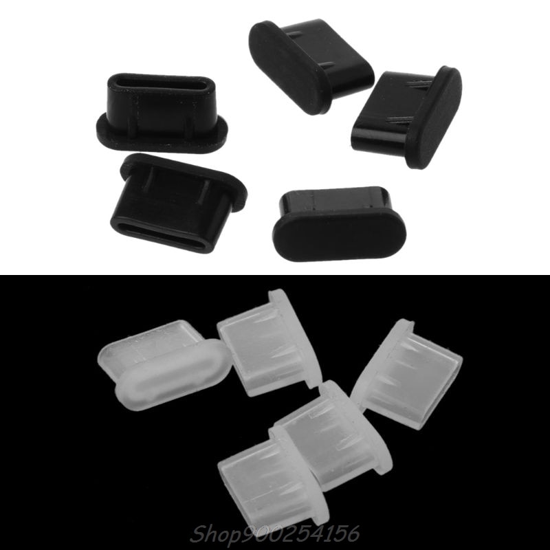 5PCS Type-C Dust Plug USB Charging Port Protector Silicone Cover for Samsung Huawei Smart Phone Accessories Au03 20