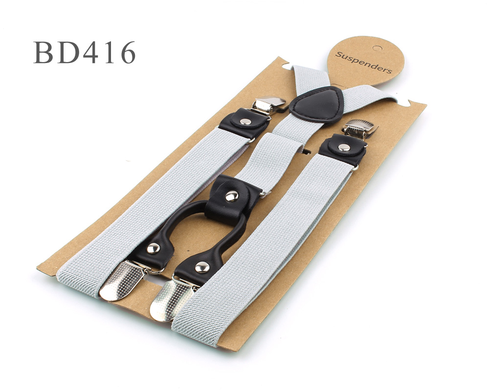 Bretelles élastiques solides et réglables pour garçons et filles, couleur bonbon, accessoires de mariage,: BD416