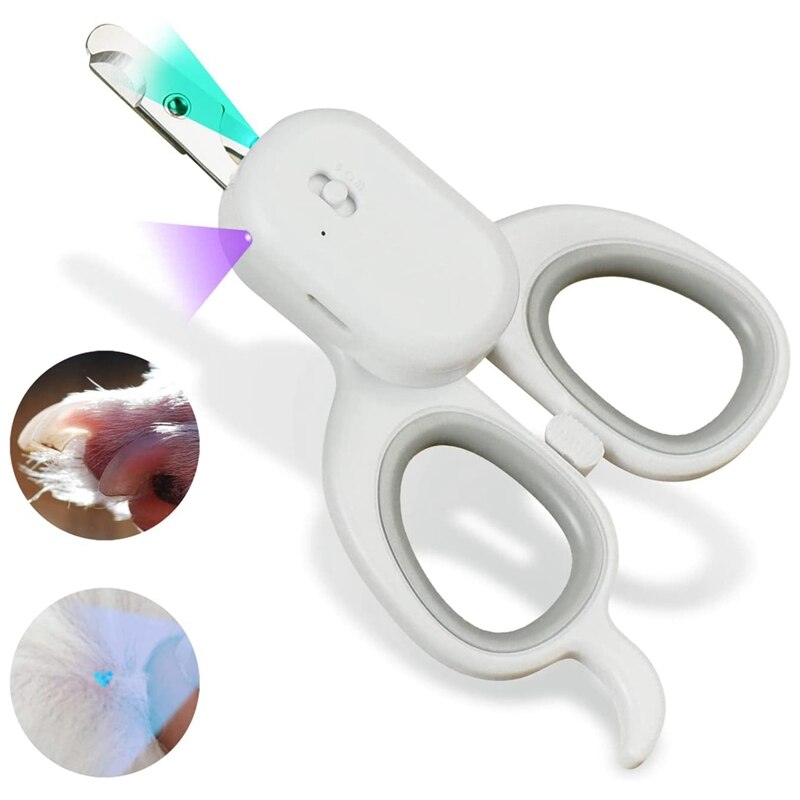 Tagliaunghie per animali domestici tagliaunghie per animali domestici per cani e gatti con luce a LED con tagliaunghie per animali domestici con protezione di sicurezza