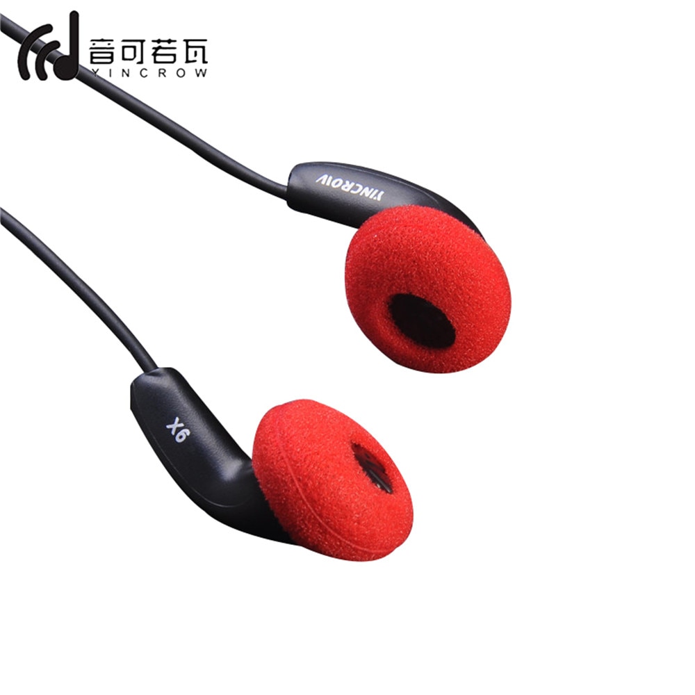 Original YINCROW X6 3.5 mm earphones flat earplugs sound sleep AIR MX985 earphones fever