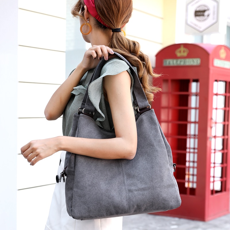 Women shoulder bag handbag female hobo tote bags ladies crossbody messenger bag canvas purse