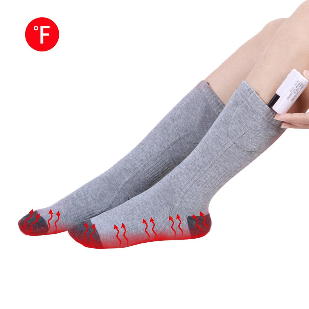 Electric Heated Socks Heating Socks with Rechargeable Battery for Chronically Cold Feet Large Size USB Charging Warm Socks