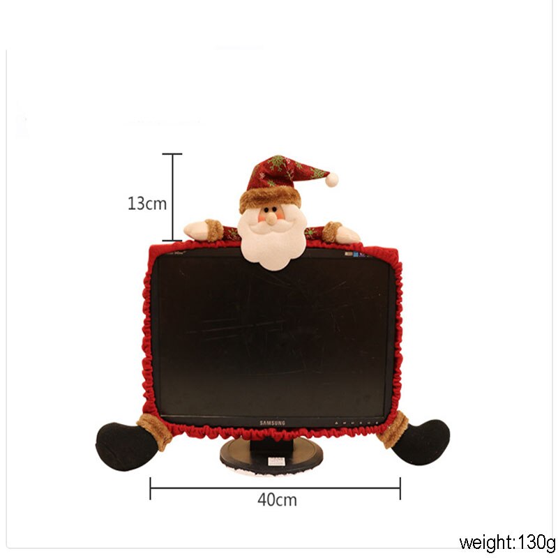 Ozdoby świąteczne robić domu elastyczne pokrowce na komputer osłona przeciwkurzowa na ekran komputera wesołych świąt