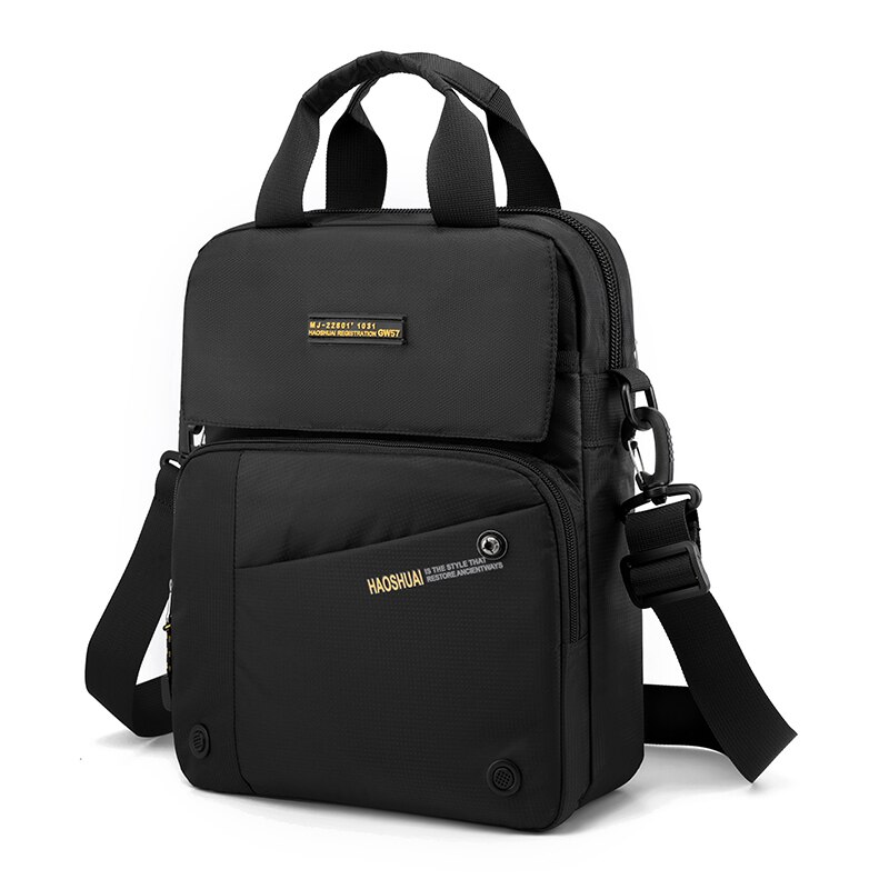Bolso hombres mannen tas tasche herren schoudertas hombre tas saccoche homme bandouliere bolsos para hombre de bandolera: Negro