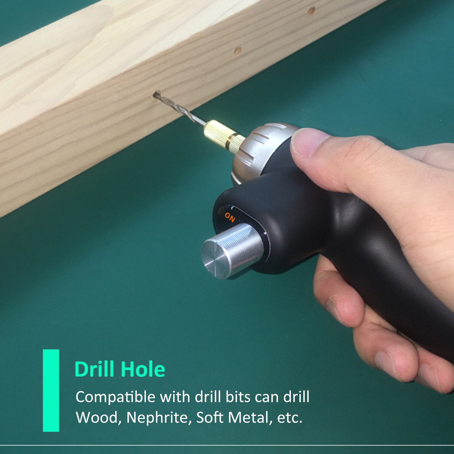 Electric Rotary Engraving Tool 24W Adjustable Speed Polisher with 10pcs Rotary Accessory Kit Grinding Cleaning Tool Kit