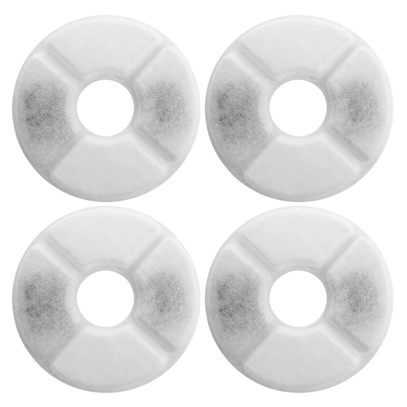 Fuente de agua para gato y perro, alimentador de agua eléctrico automático, contenedor, pantalla LED de nivel de agua para perros y gatos, bebida: 4 Round Filters