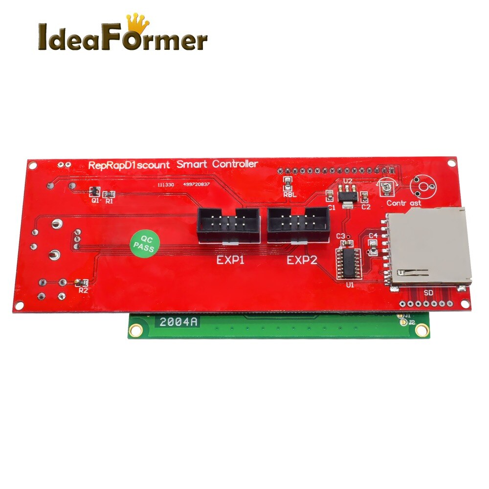 1 Set LCD 2004 Display Control Panel Smart Controller For 3D Printer Parts Reprap MK Kossel Prusa i3 RAMPS1.4 Mega2560