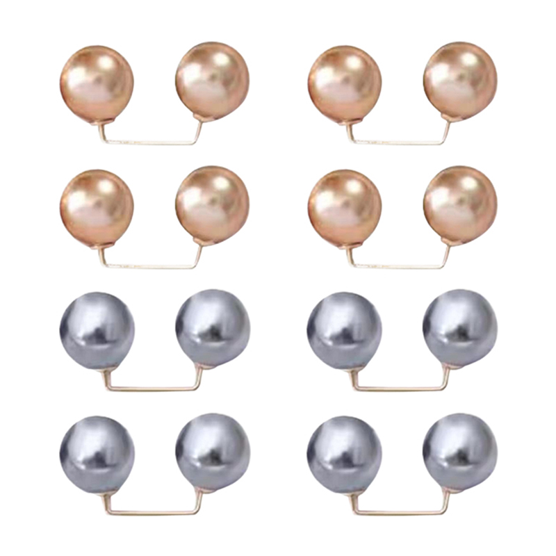 8 SZT. Szpilki robić sukienki w talii, kołnierzyk, perła, antypoślizgowe agrafki, broszka robić sukienki, dekoracja, regulacja szalika, moda: Antyczne cynku