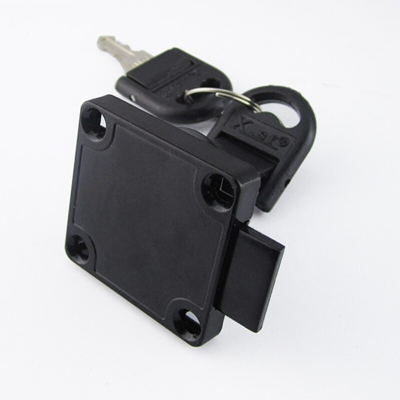 Universal Black Drawer Cam Lock Zinc Alloy Cabinet Office Cupboard Desk Locks With Key For Furniture Hardware