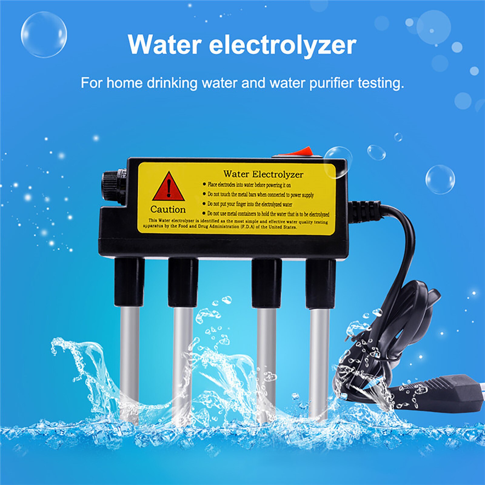 Premium Water Household Electrolyzer Test Electrolysis Water Tools Water Purity Level Meter Tester Testing Tool