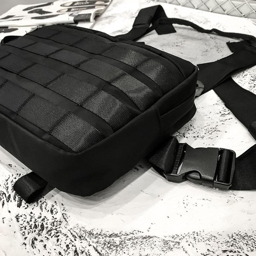 Multi-função peito saco colete para homem mulher hip hop náilon shoulderbagtravel streetwear cintura pacote colete streetwear saco