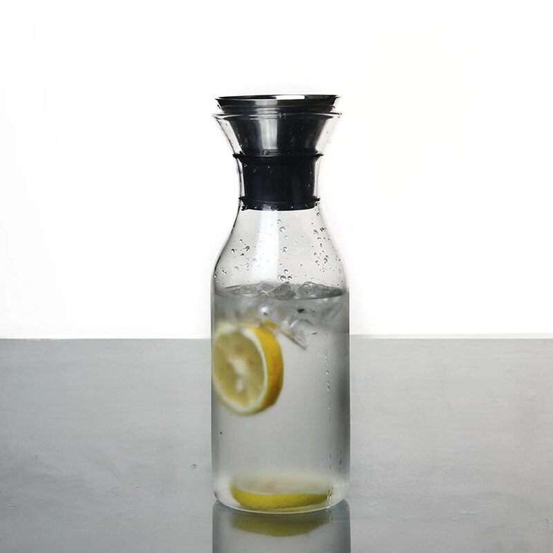 Glass Cold Kettle Bottle Water Pot Transparent Heat Resistant Juice Teapot Pitcher Water Jug Soft Drinkware Ice Dispenser Jarra
