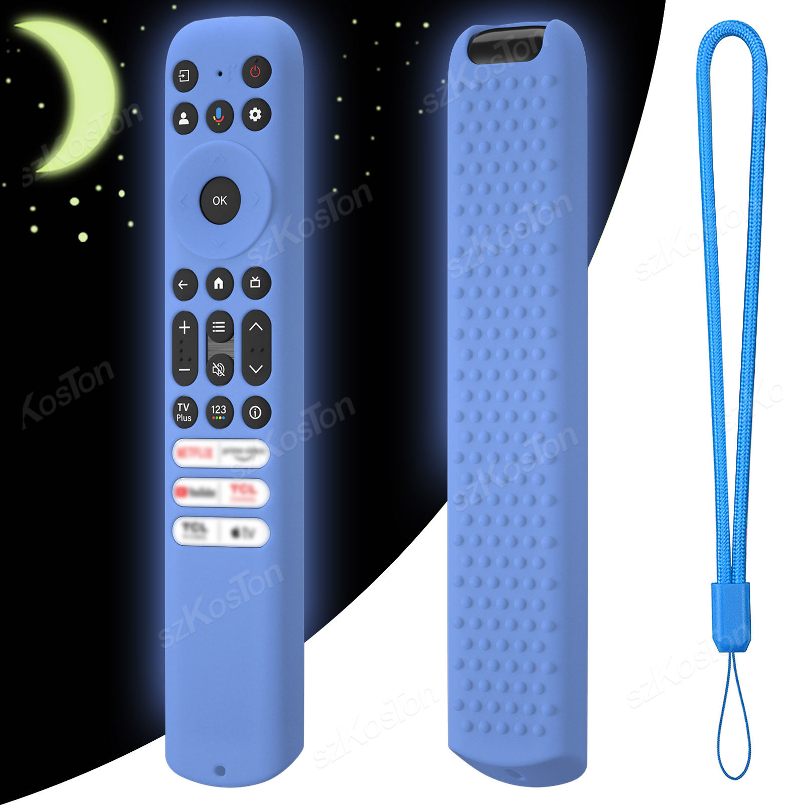 Silicone TV Remote Case for Smart TV TCL Control Protection Cover for RC813 RC923 FMB3/RC902V FMR1 FMR4 FMR5 Remote: Dark Khaki
