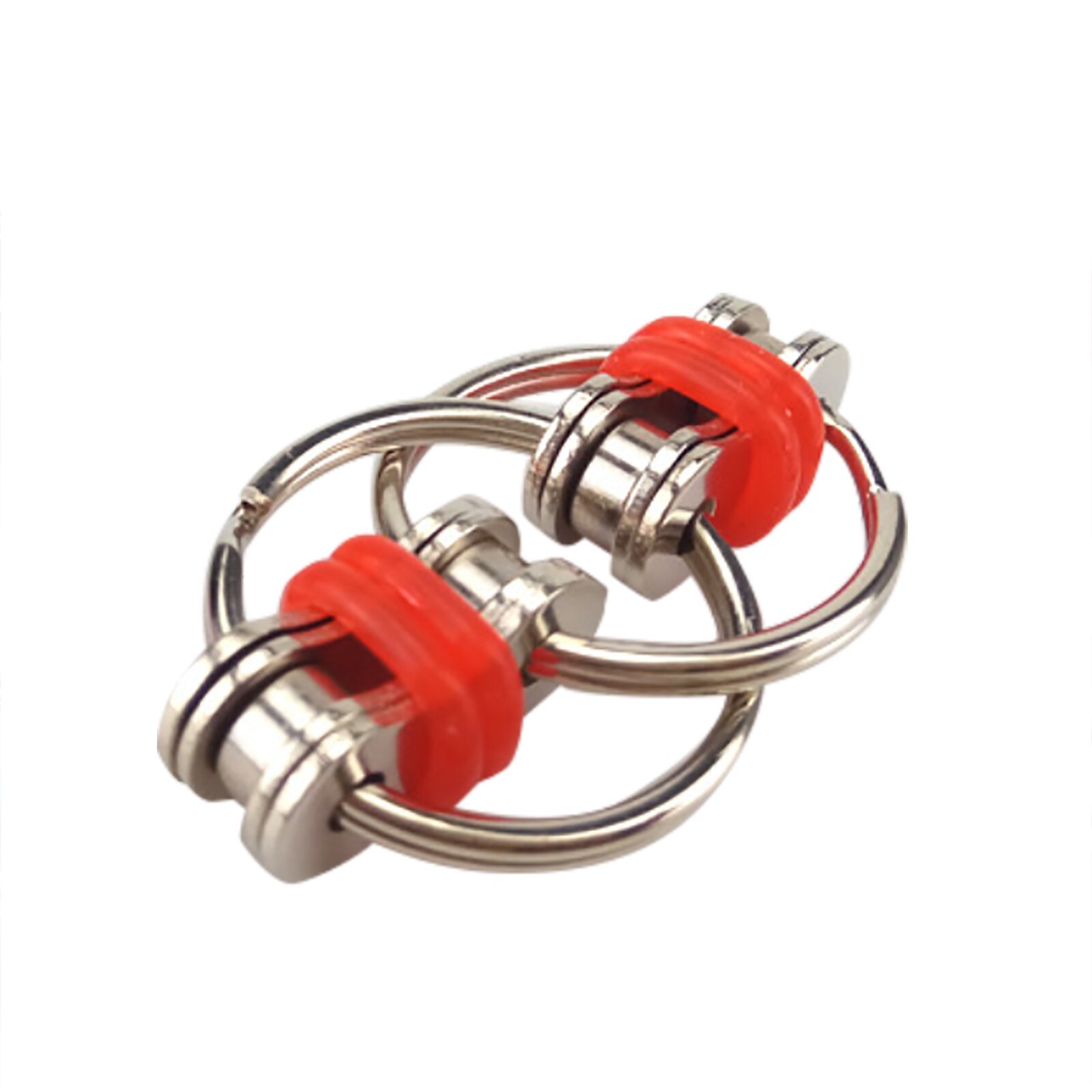Cadena de la bici Fidget descompresión cadena ventilación cremallera cadena de bicicleta cadena llavero de Metal Fidget juguete de rodillo bicicleta cadena de la bici Fidget juguete | Juguete: B