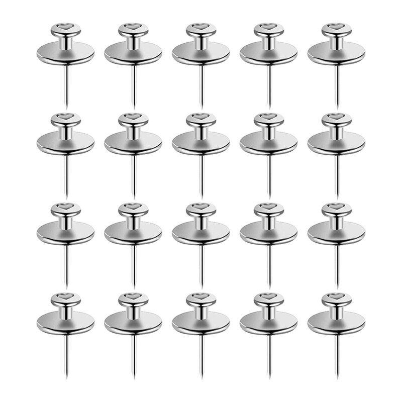 20 Pack Small Nails for Picture Hanging Double-Headed Picture Hangers Nails Wall Nails for Hanging Pictures: Lavender